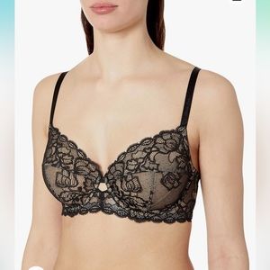 Calvin Klein Women's Seductive Comfort Unlined Lace Bra